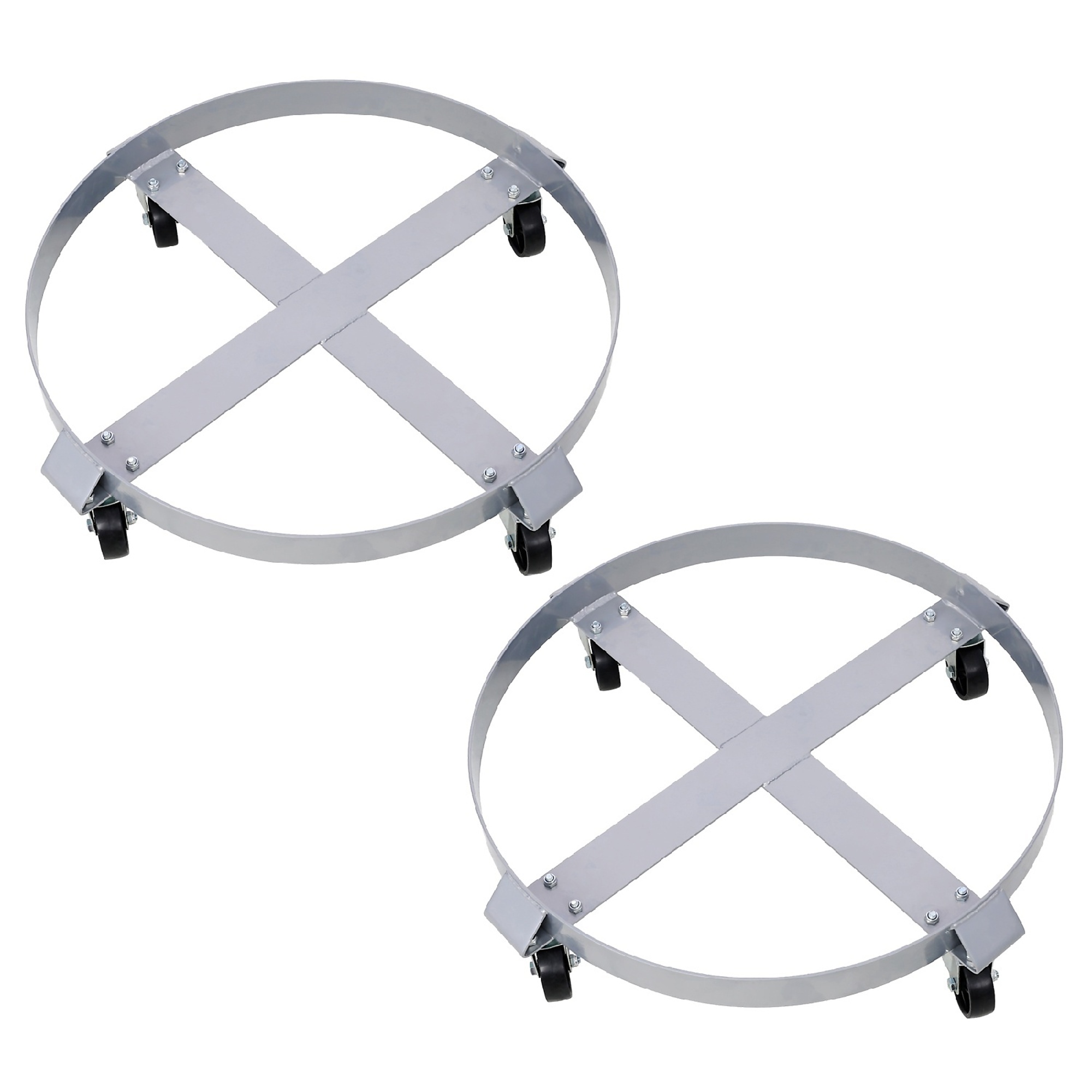 BlackTeck Heavy-Duty Bucket Dolly — 1000-Lb. Capacity, 4 Swivel Casters with Brake, 2-Pc., Model# N2-77448